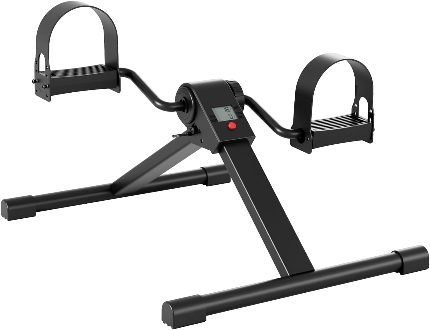 Superun Pedaltrainer Mini-Heimtrainer Fahrrad mit LCD-Display, Untertisch-Hometrainer Fahrrad Mini mit einstellbarem Widerstand, Arme und Bein Fitnesstrainer